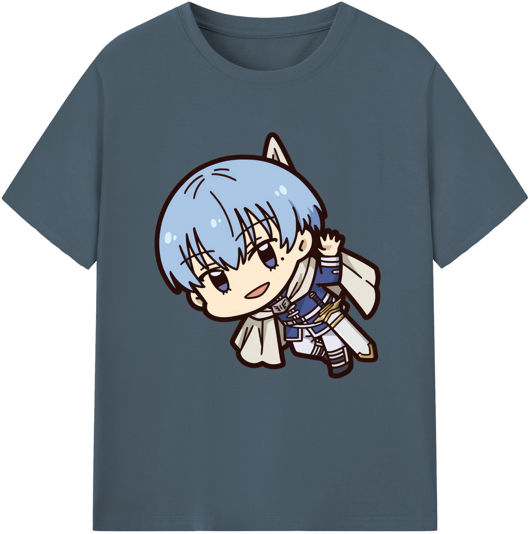 （画像用） 葬送のフリーレン Frieren 綿100％半袖Tシャツ（フロントプリント）